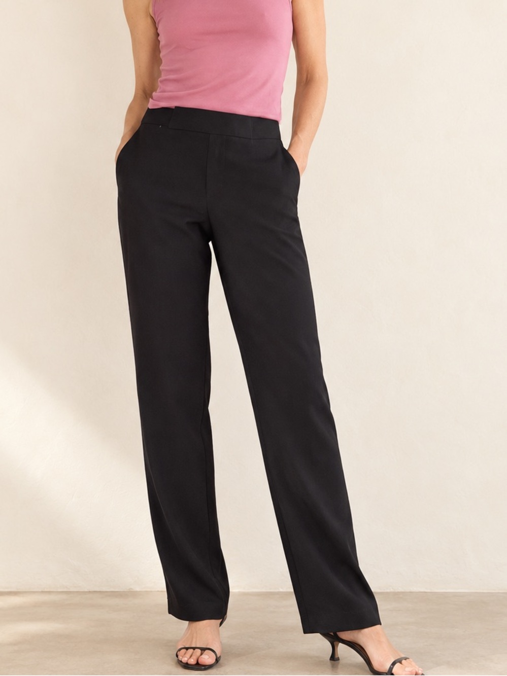 Vintage 90’s Liz Claiborne Black Lined Trouser Chino Pants Sz 4